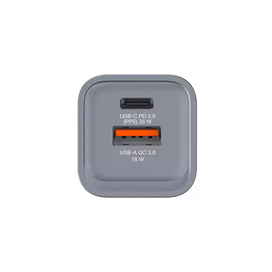 Cargador Verbatim de pared GaN - 2 puertos 35 W